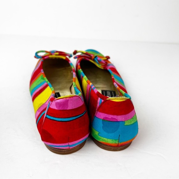SZ 7.5 Stuart Weitzman Rainbow Bow Flats - Picture 5 of 7